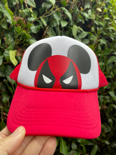 Personalized "Deadpool" Trucker Hats - Adult and Youth