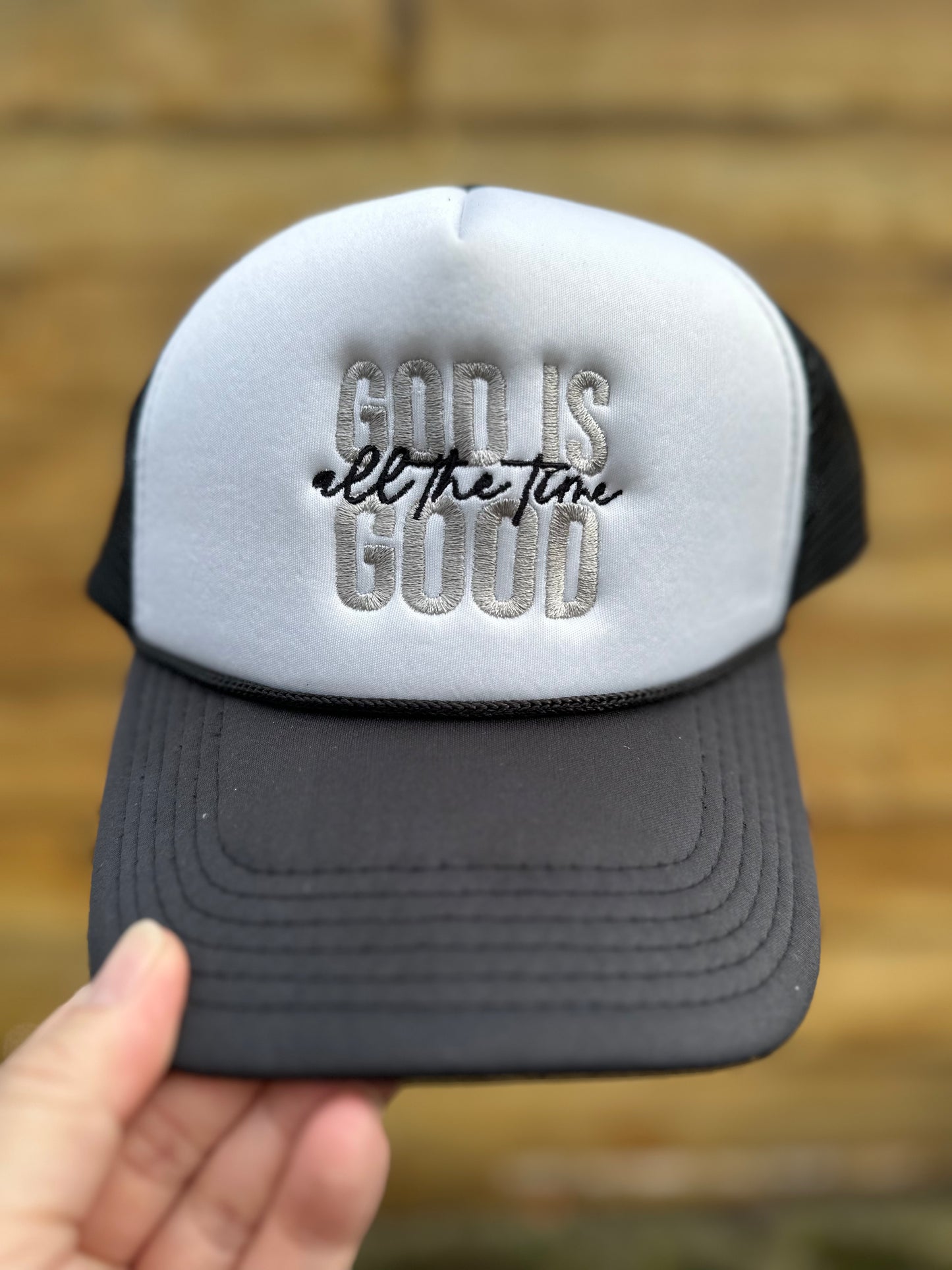 God is Good All the Time Embroidered Hat