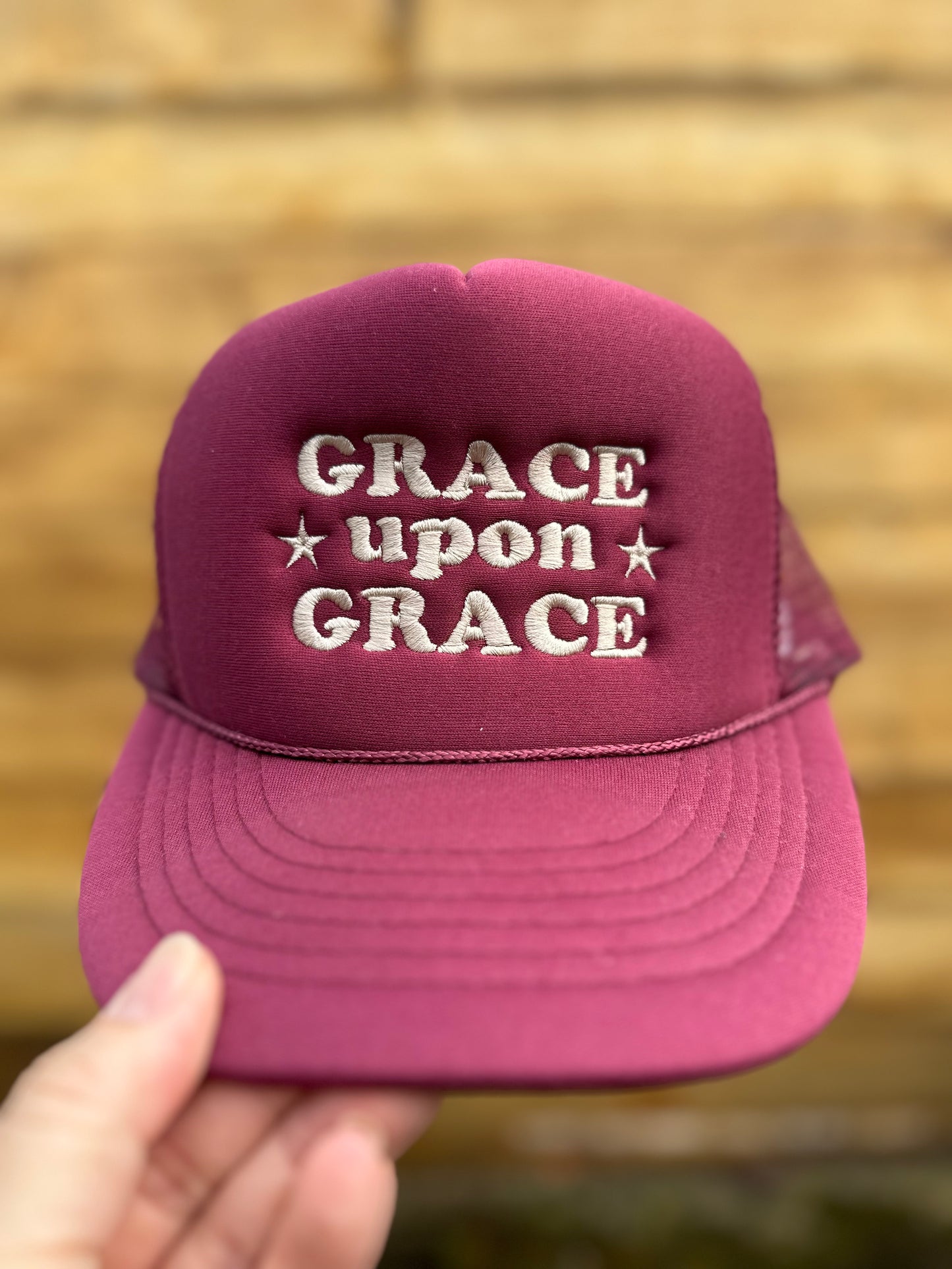 Grace Upon Grace Embroidered Hat