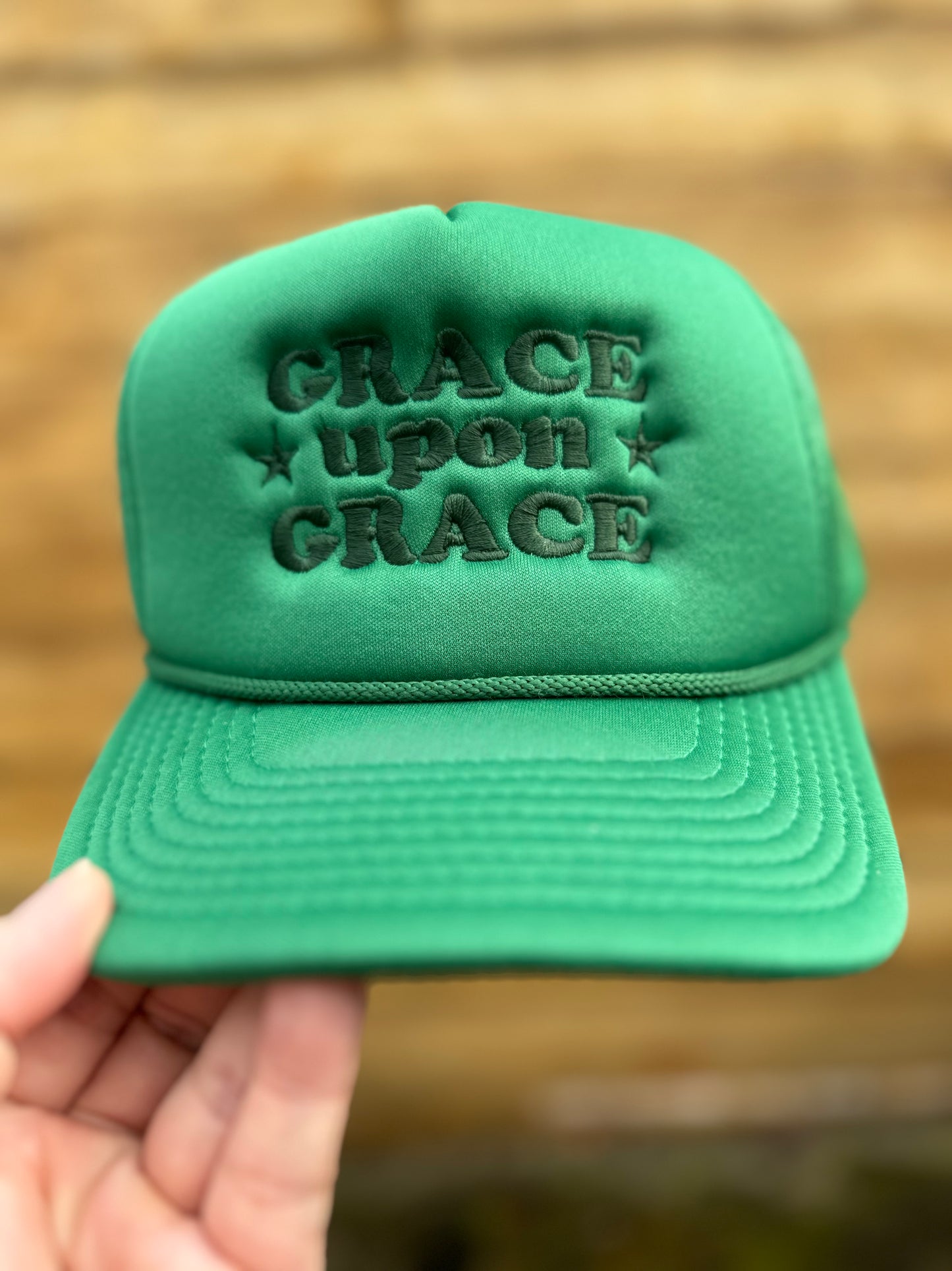 Grace Upon Grace Embroidered Hat