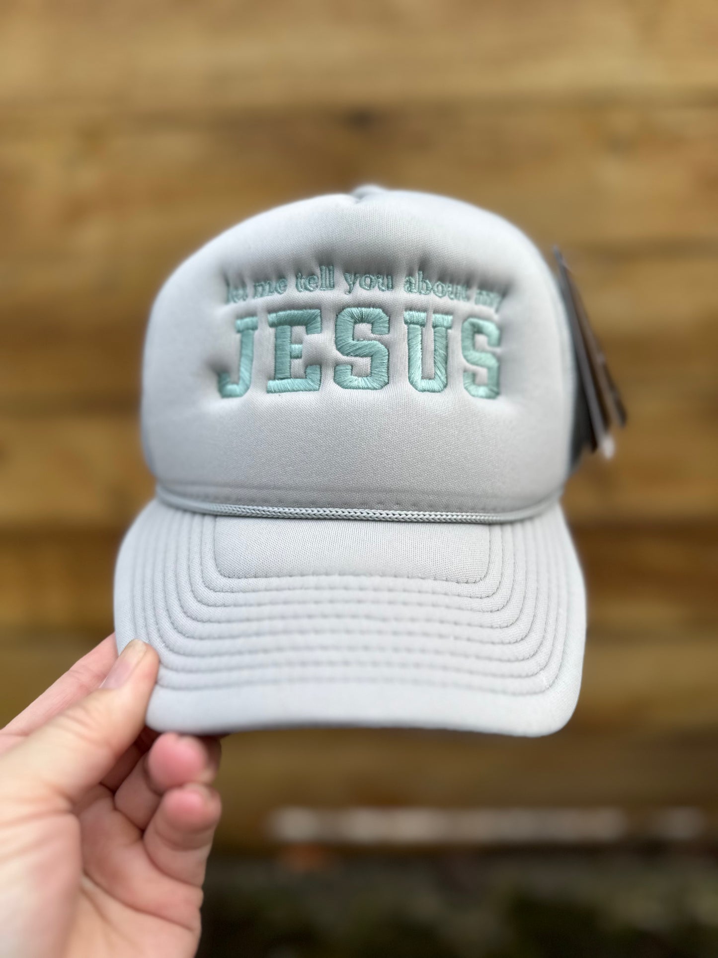 Let Me Tell You About My JESUS Embroidered Hat