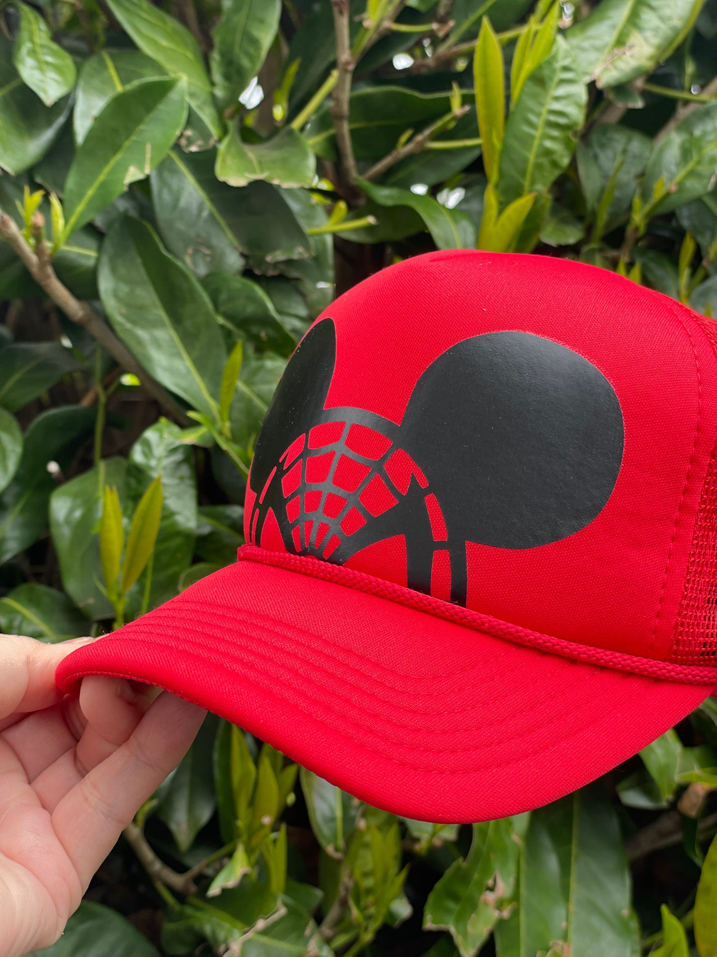 Spider-Man Mickey Ears Adult Personalized Disney Trucker Hats - Adult and Youth