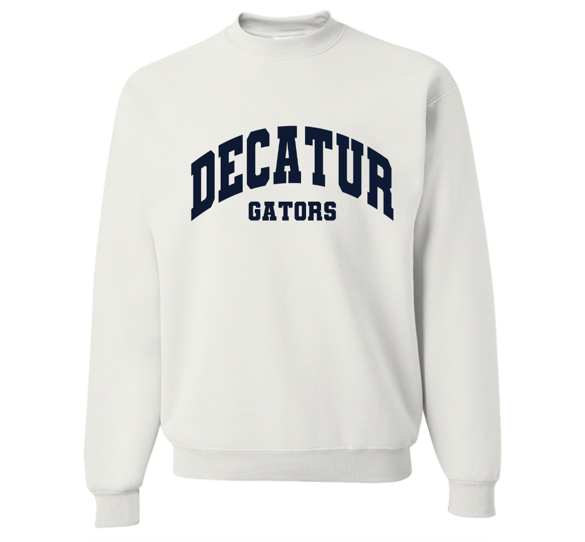 Decatur Gators Varsity Solid Crewneck - Adult and Youth Sizes