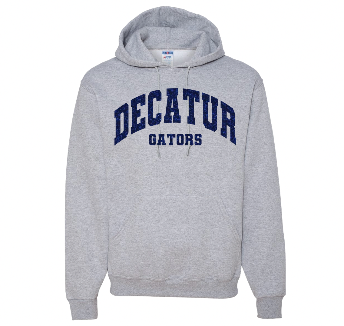 Decatur Gators Varsity Hoodie Glitter - Adult and Youth Sizes