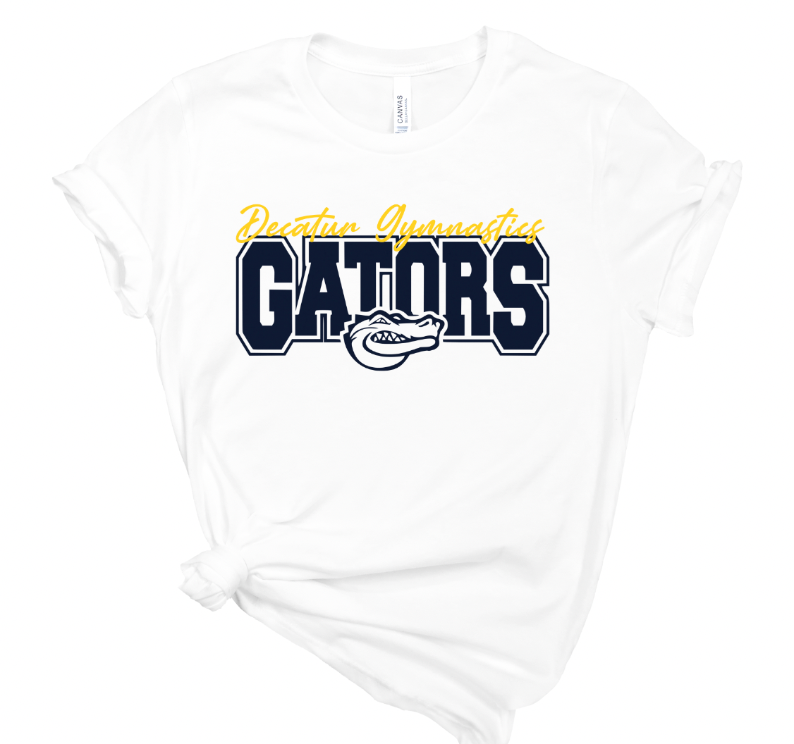 Decatur Gators Gymnastics Tee - Adult and Youth Sizes