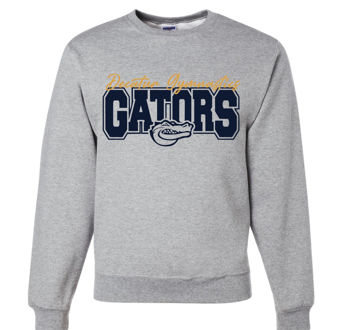 Decatur Gators Gymnastics Crewneck - Adult and Youth Sizes
