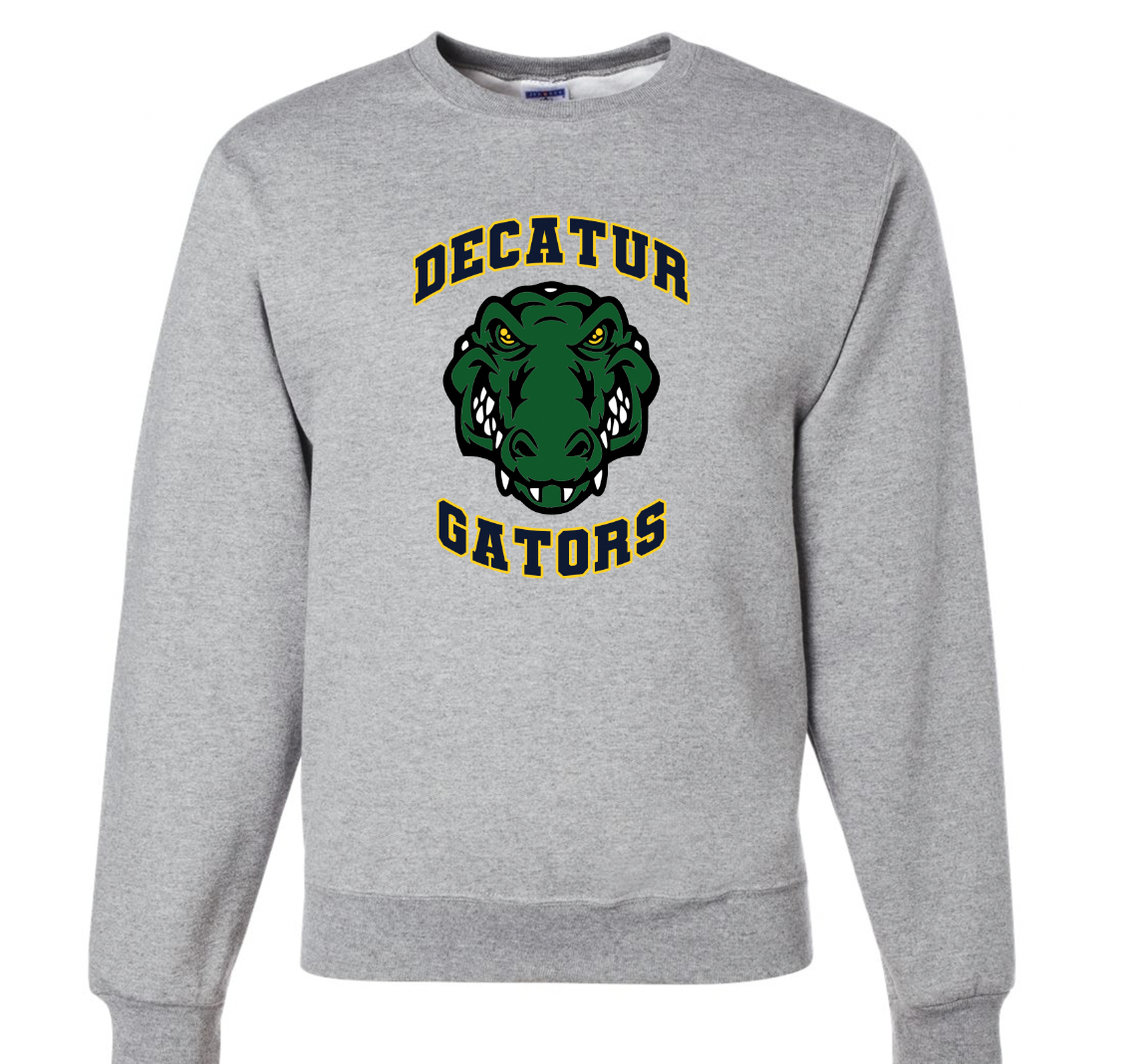 Decatur Gators Mascot Crewneck - Adult and Youth Sizes