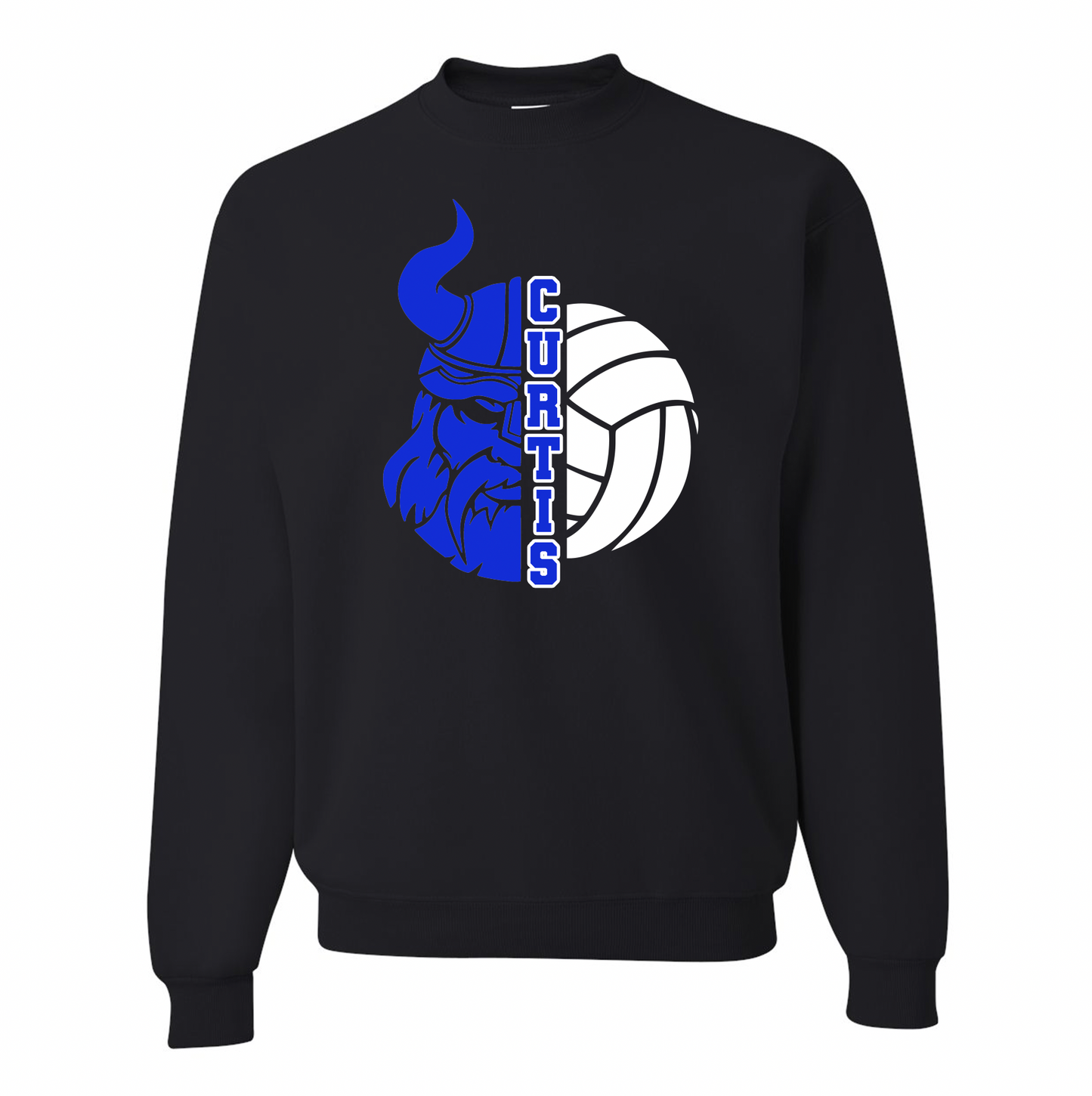 Curtis Viking Face Crewneck - Youth and Adult Sizes