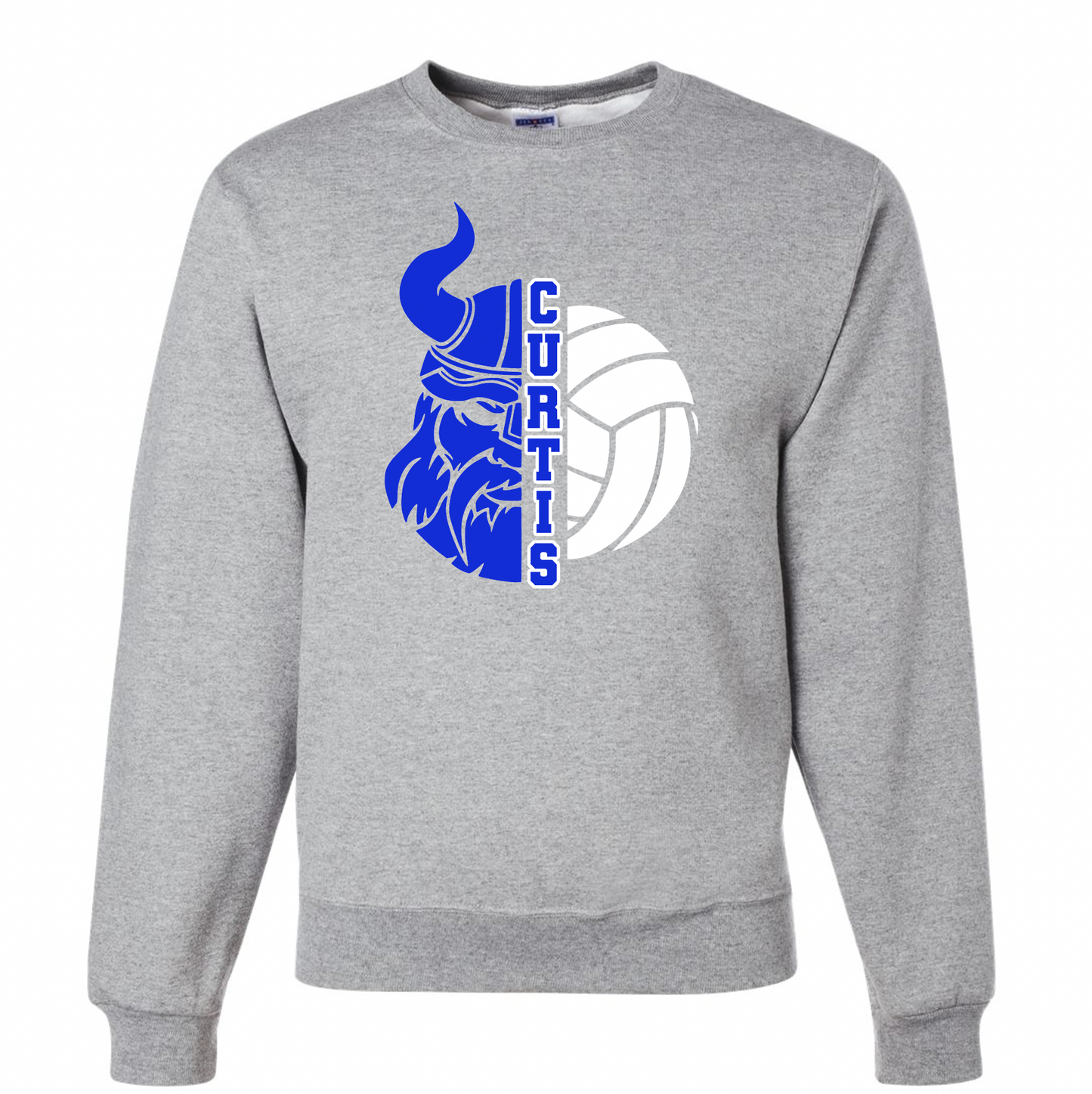 Curtis Viking Face Crewneck - Youth and Adult Sizes