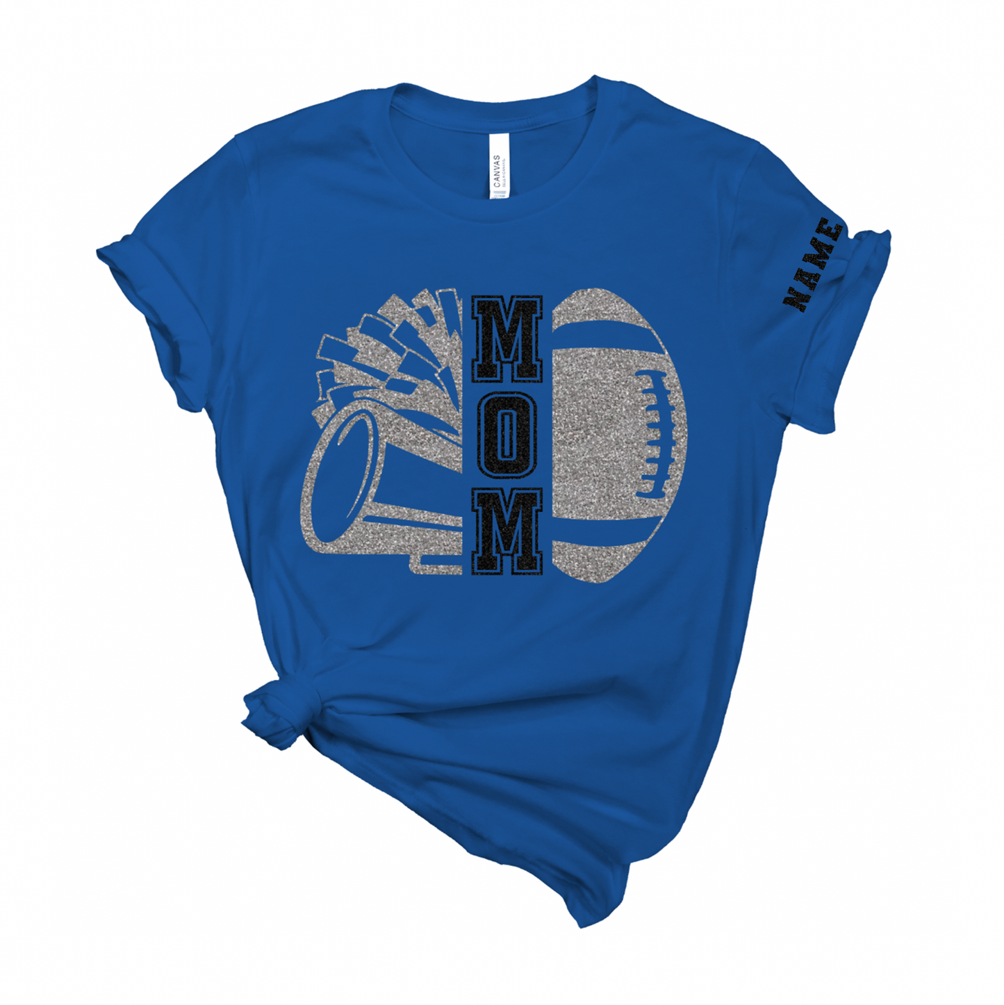 Cheer and Football Mom Personalized Tee