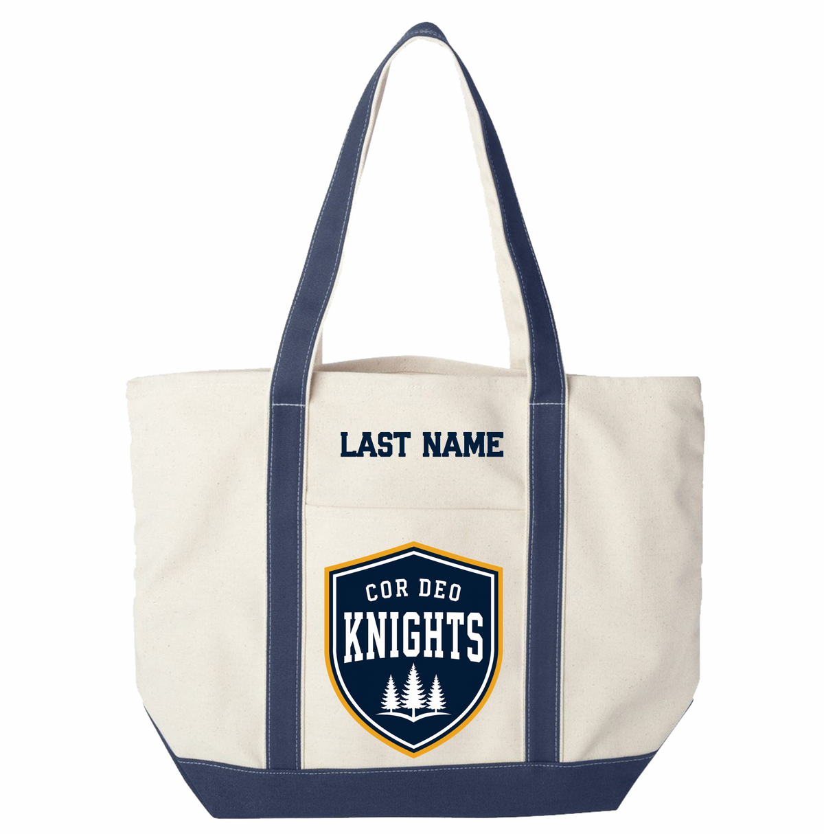 Cor Deo Knight Heavyweight Tote Bag - Navy
