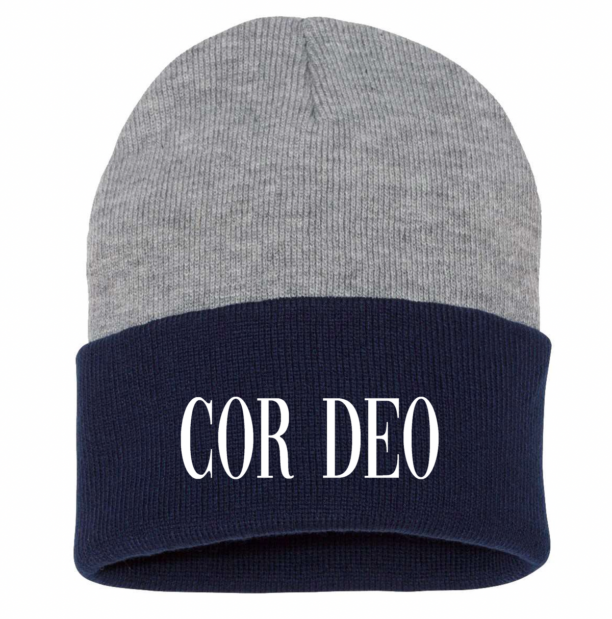 Cor Deo Knit Beanie - Navy/Grey