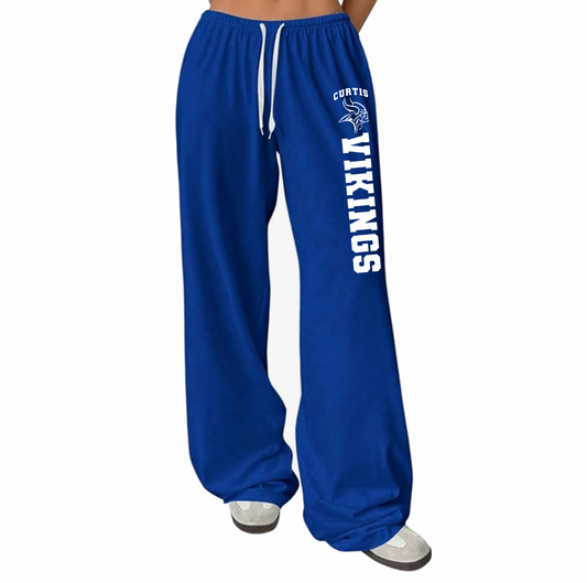 Curtis Vikings Wide Leg Sweatpants