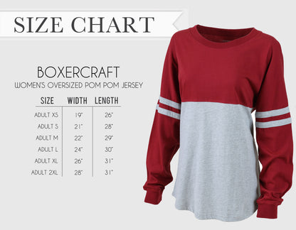 Embroidered Women's Oversized Pom Pom Jersey | 3 Styles