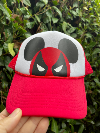 Personalized "Deadpool" Trucker Hats  - Adult and Youth