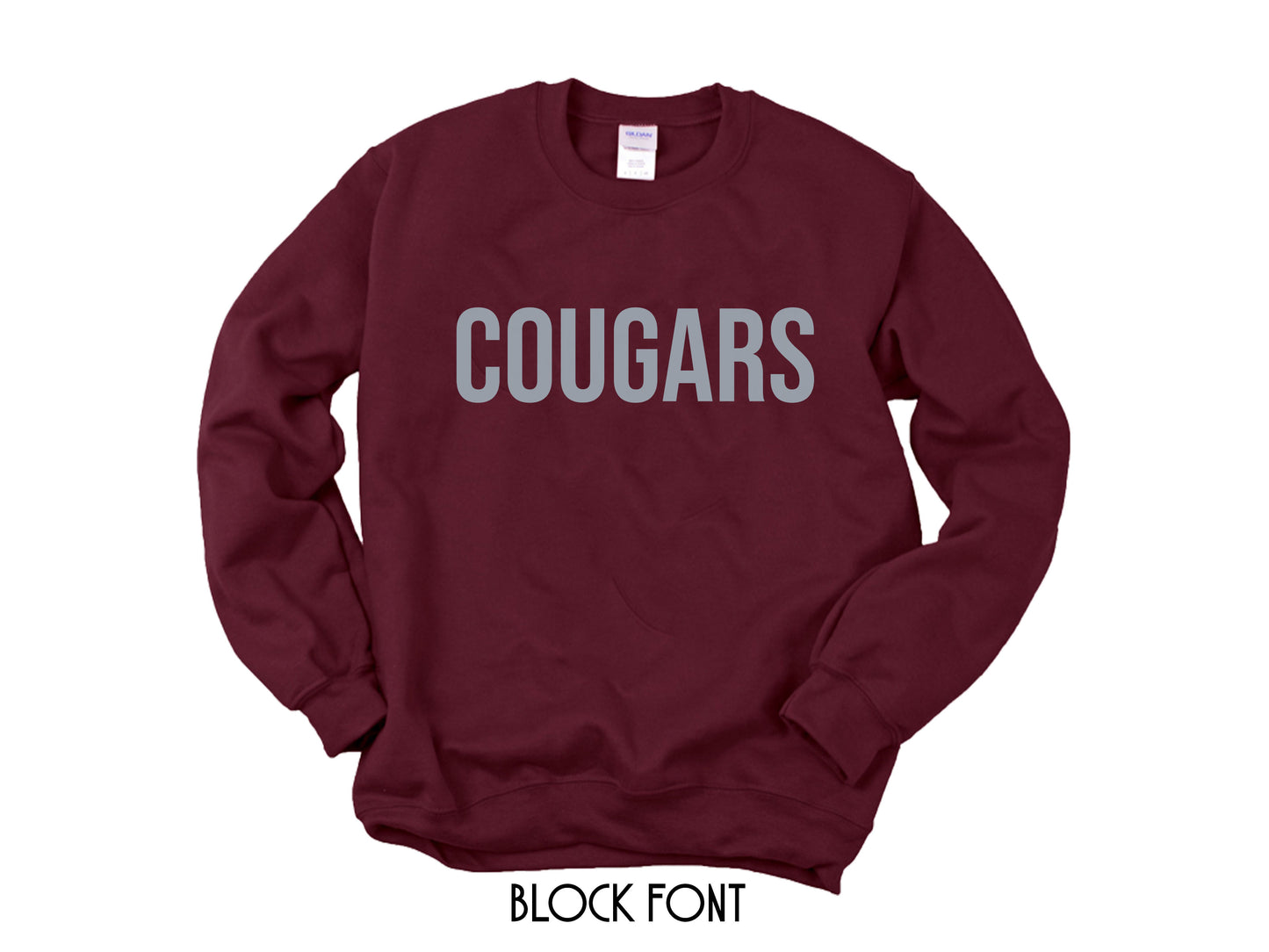 Personalized Fan Favorite Sweatshirts Game Day (9 Font Choices) | Team Spirit | Team Gear | Mascot