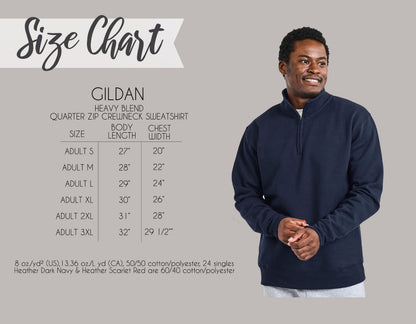 Cor Deo Knights Quarter Zip Sweatshirt - Navy