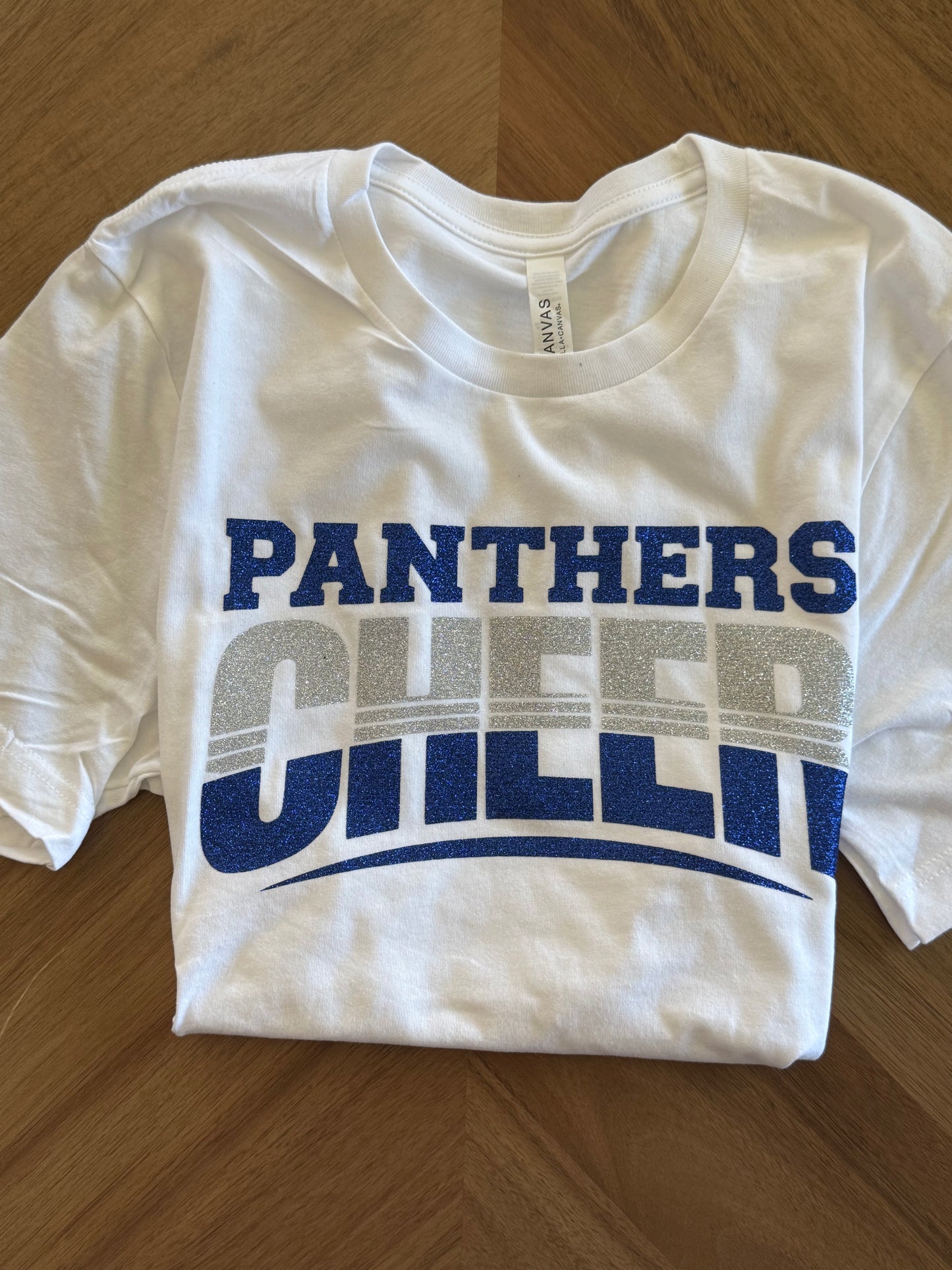Panthers Cheer Split Design - Adult and Youth