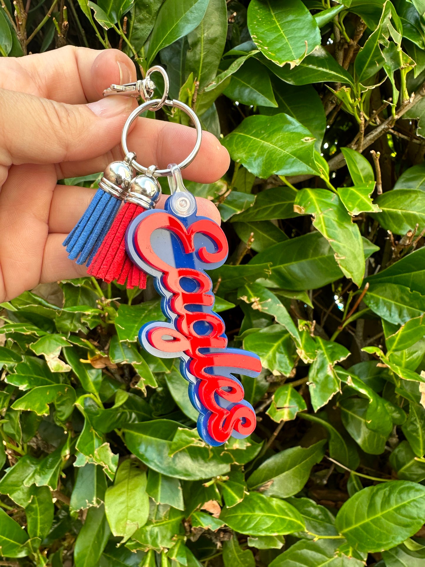 Custom Word Keychain | Purse Charm | Team Name | Team Spirit