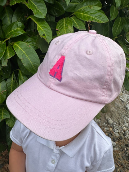 Embroidered Initial Youth Hat