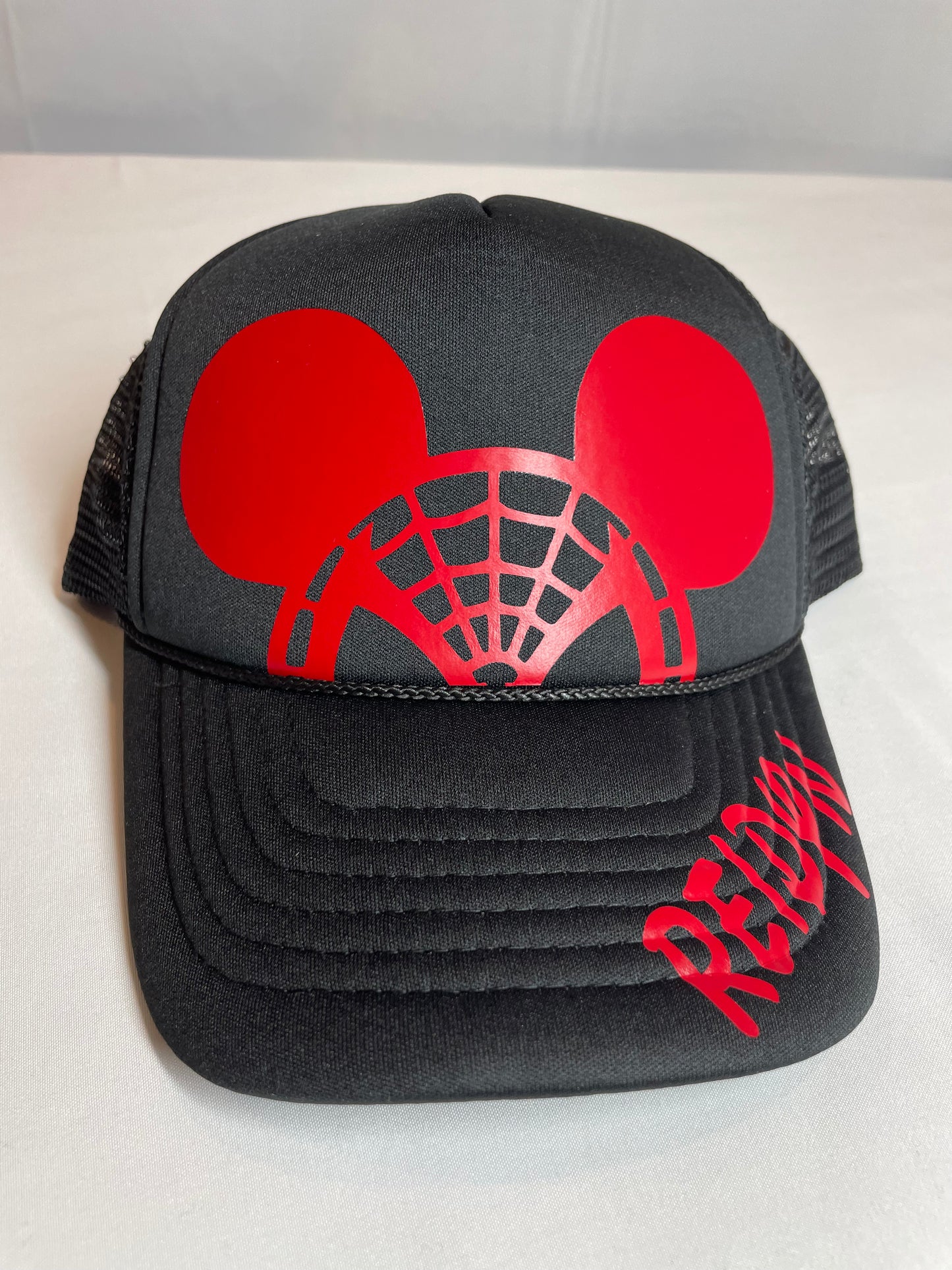 Spider-Man Mickey Ears Adult Personalized Disney Trucker Hats  - Adult and Youth