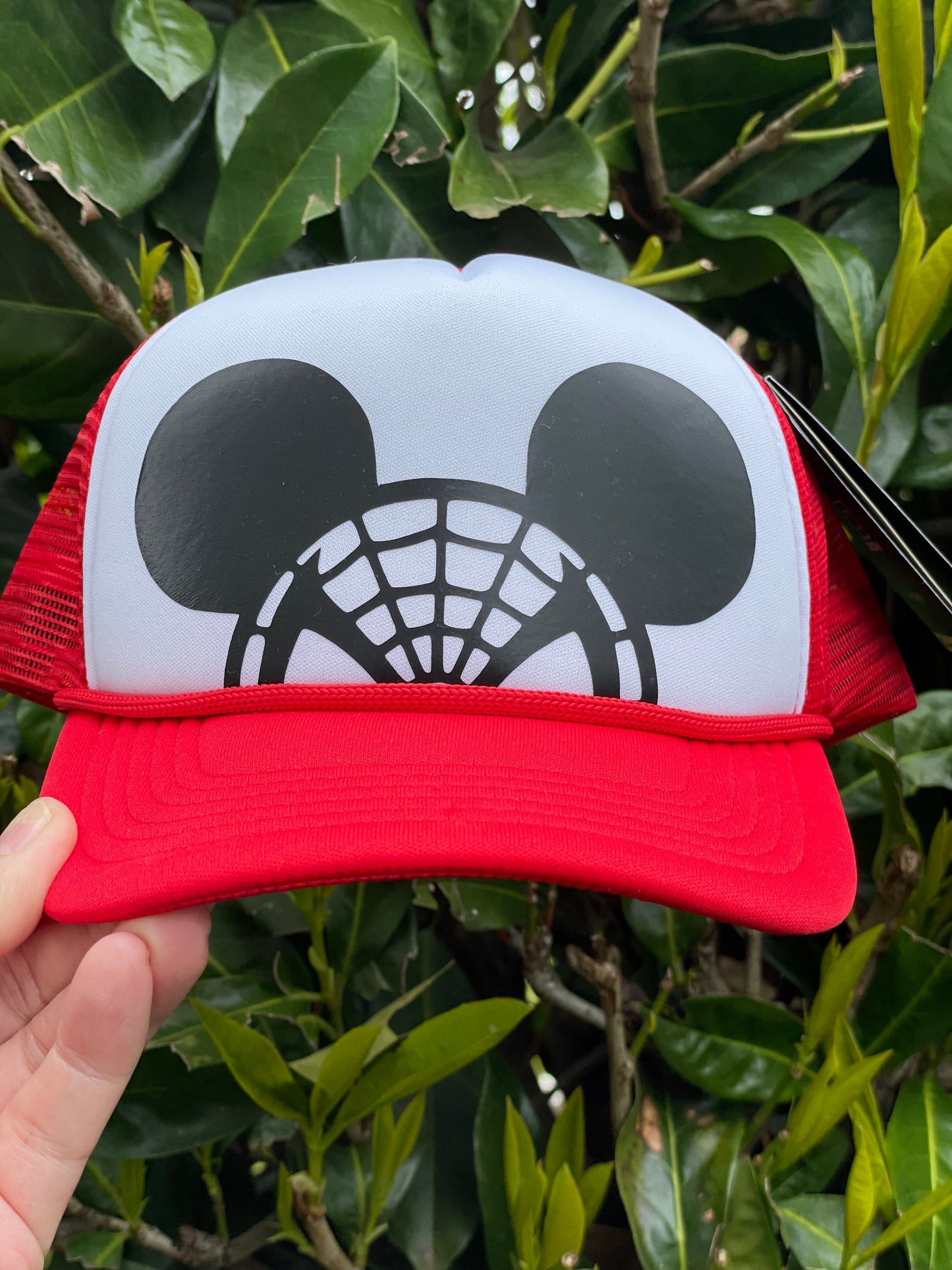 Spider-Man Mickey Ears Adult Personalized Disney Trucker Hats  - Adult and Youth