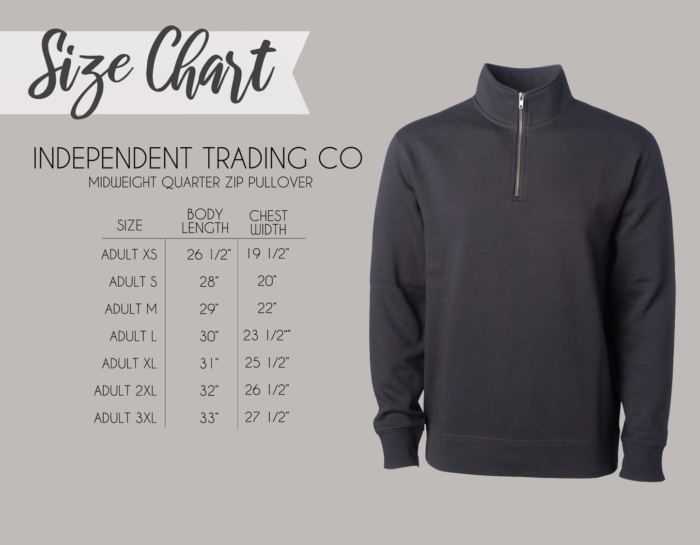 Embroidered Quarter Zip Sweatshirt