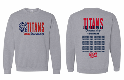 2026 Rancho Hills Titans Cheer Roster Jr Pee Wee - Tee, Crewneck, Hoodie