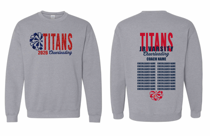 2026 Rancho Hills Titans Cheer Roster Jr Varsity - Tee, Crewneck, Hoodie