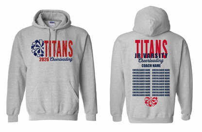 2026 Rancho Hills Titans Cheer Roster Jr Varsity - Tee, Crewneck, Hoodie