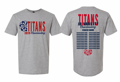 2026 Rancho Hills Titans Cheer Roster Jr Varsity - Tee, Crewneck, Hoodie