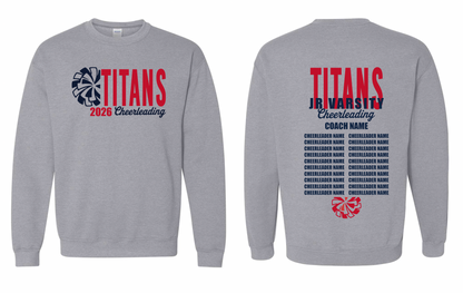 2026 Rancho Hills Titans Cheer Roster Jr Varsity - Tee, Crewneck, Hoodie