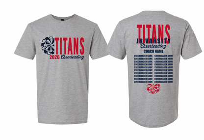 2026 Rancho Hills Titans Cheer Roster Jr Varsity - Tee, Crewneck, Hoodie