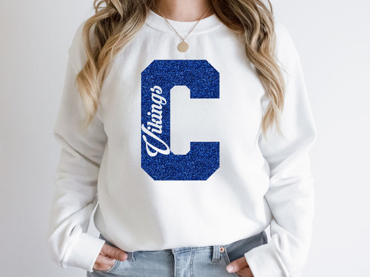 Letterman Varsity/Script Team Sweatshirt | Custom Team Gear | Personalized School Sweatshirt | Triple Word | Game Day | Team Spirit