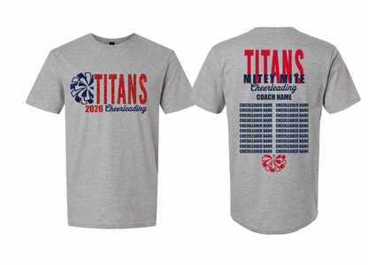 2026 Rancho Hills Titans Cheer Roster Mitey Mite - Tee, Crewneck, Hoodie