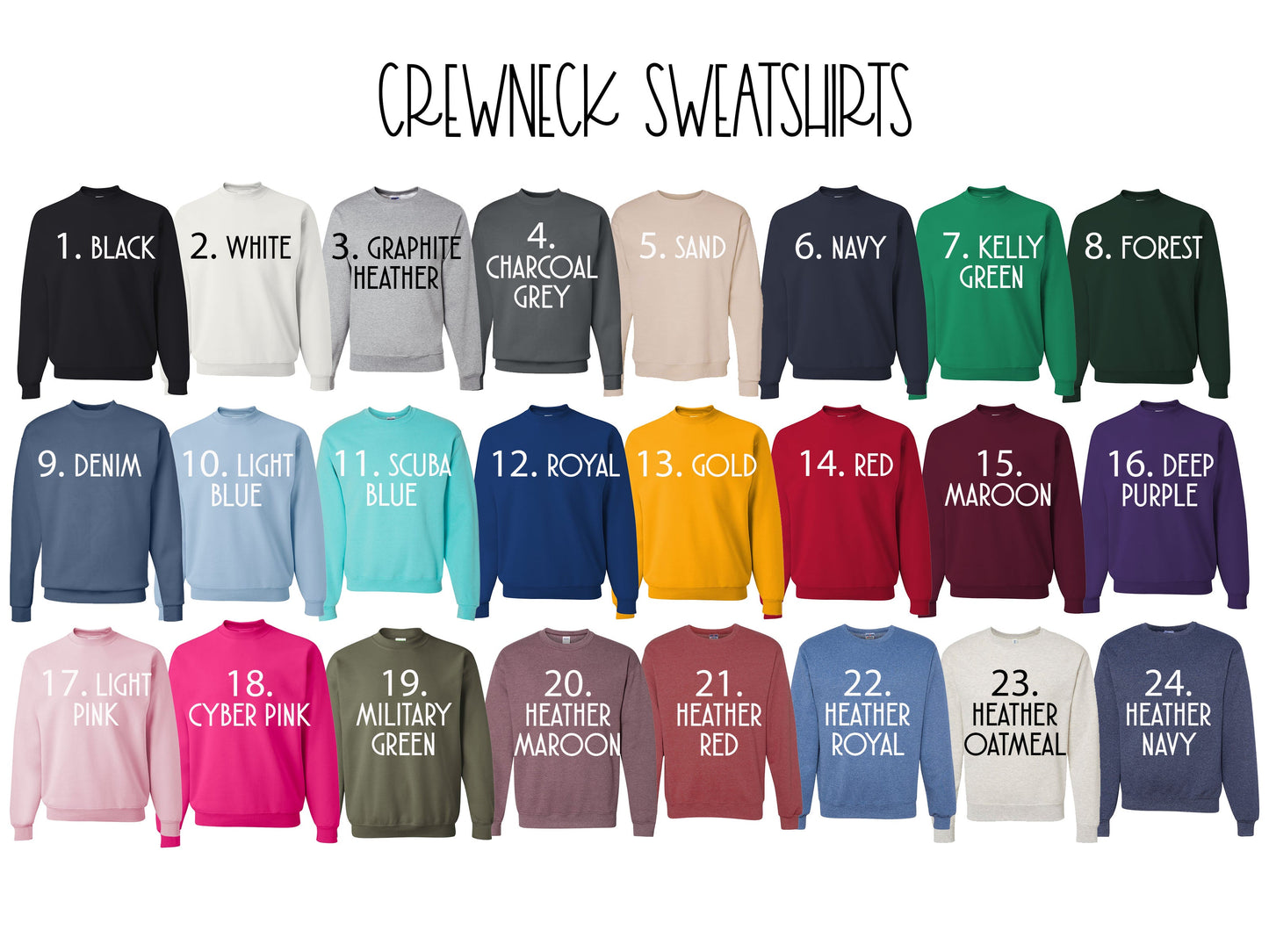 Custom Word Applique Embroidered Sweatshirt