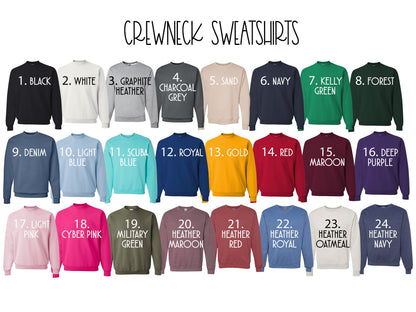 Custom Word Applique Embroidered Sweatshirt