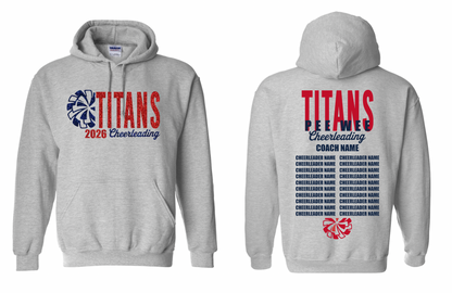 2026 Rancho Hills Titans Cheer Roster Pee Wee - Tee, Crewneck, Hoodie