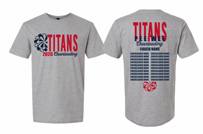 2026 Rancho Hills Titans Cheer Roster Pee Wee - Tee, Crewneck, Hoodie