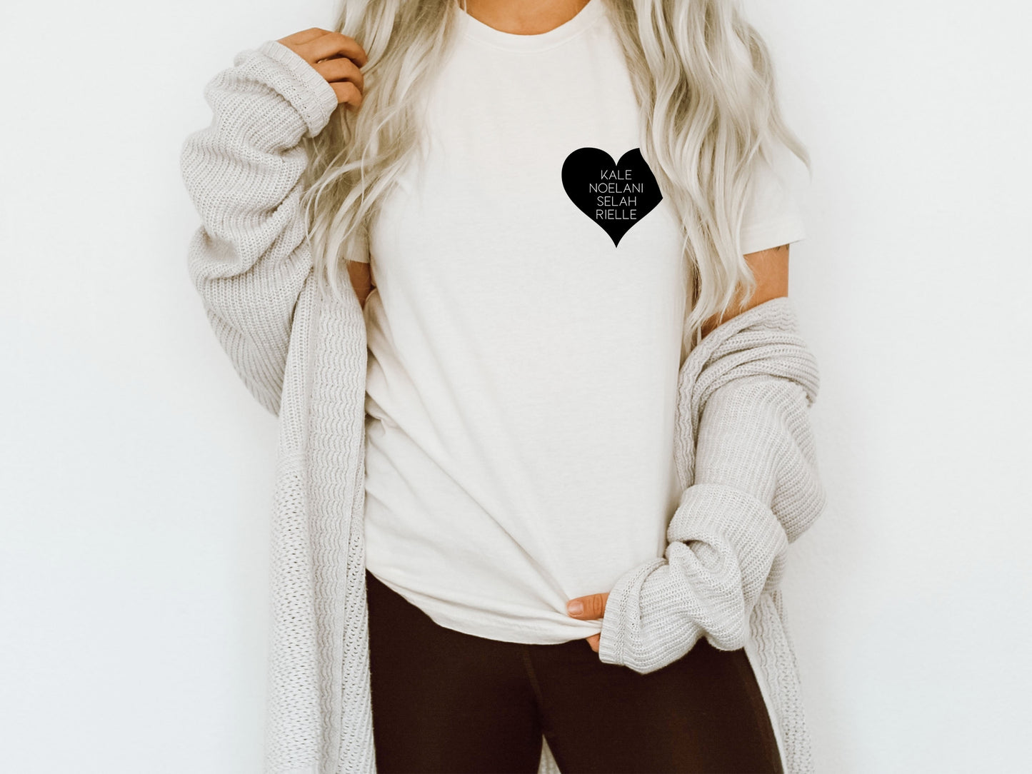 Personalized Heart T-Shirts