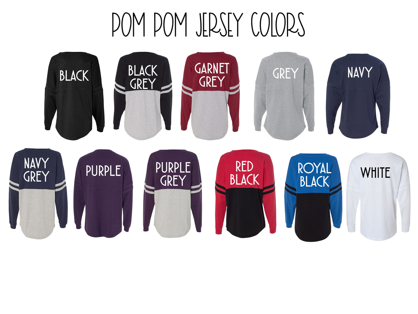 Oversized Custom Pom Pom Sports Jerseys