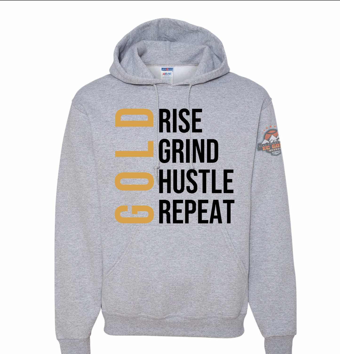 Rise Grind Hustle Repeat | Custom Team Gear | Personalized School Sweatshirt | Triple Word | Game Day | Team Spirit