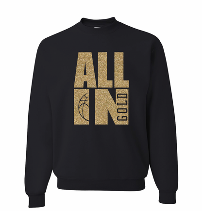 All In Gold | Custom Team Gear | Personalized School Sweatshirt | Triple Word | Game Day | Team Spirit