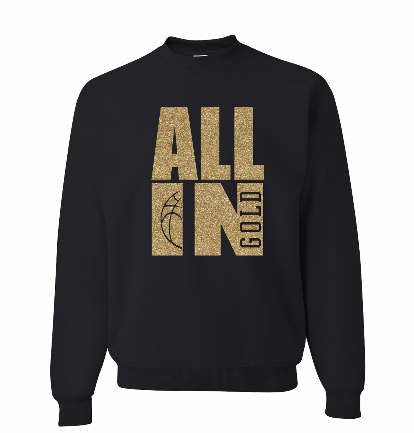 All In Gold | Custom Team Gear | Personalized School Sweatshirt | Triple Word | Game Day | Team Spirit