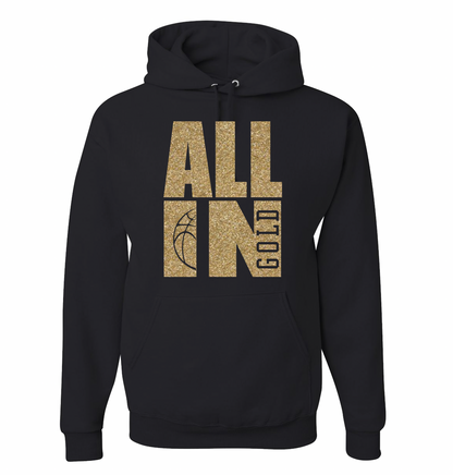 All In Gold | Custom Team Gear | Personalized School Sweatshirt | Triple Word | Game Day | Team Spirit