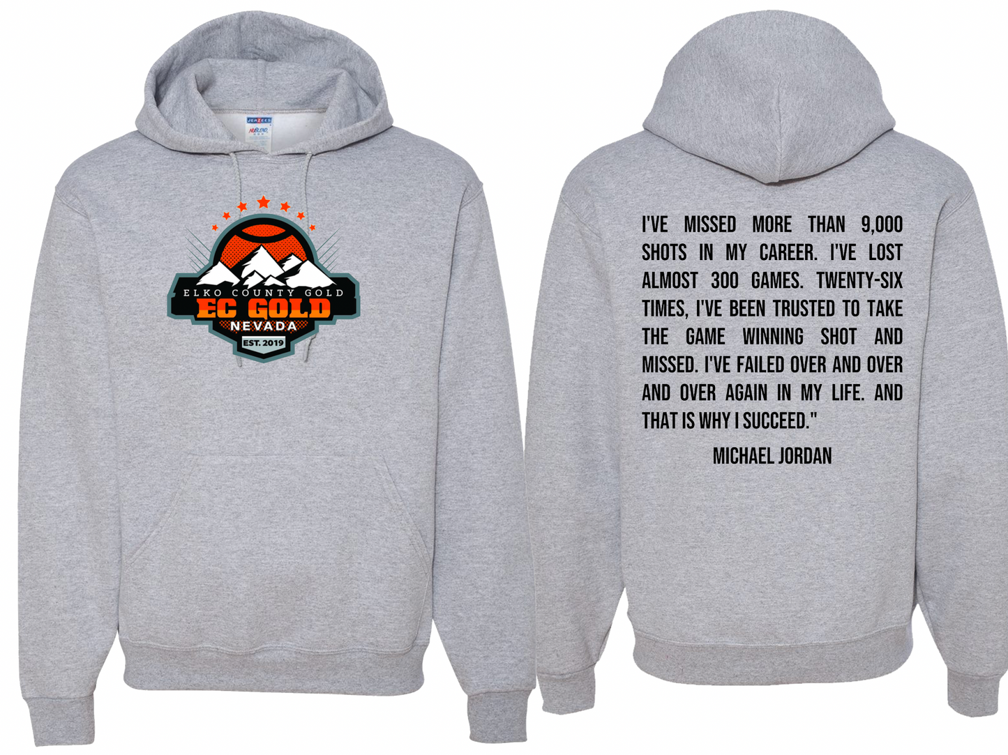 Michael Jordan Basketball Quote | Custom Team Gear | Personalized School Sweatshirt | Triple Word | Game Day | Team Spirit