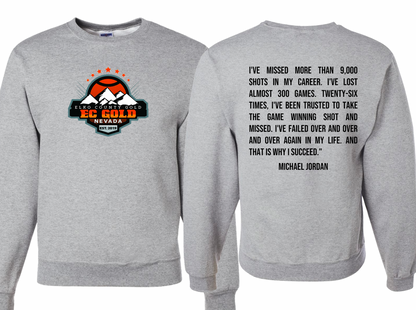 Michael Jordan Basketball Quote | Custom Team Gear | Personalized School Sweatshirt | Triple Word | Game Day | Team Spirit