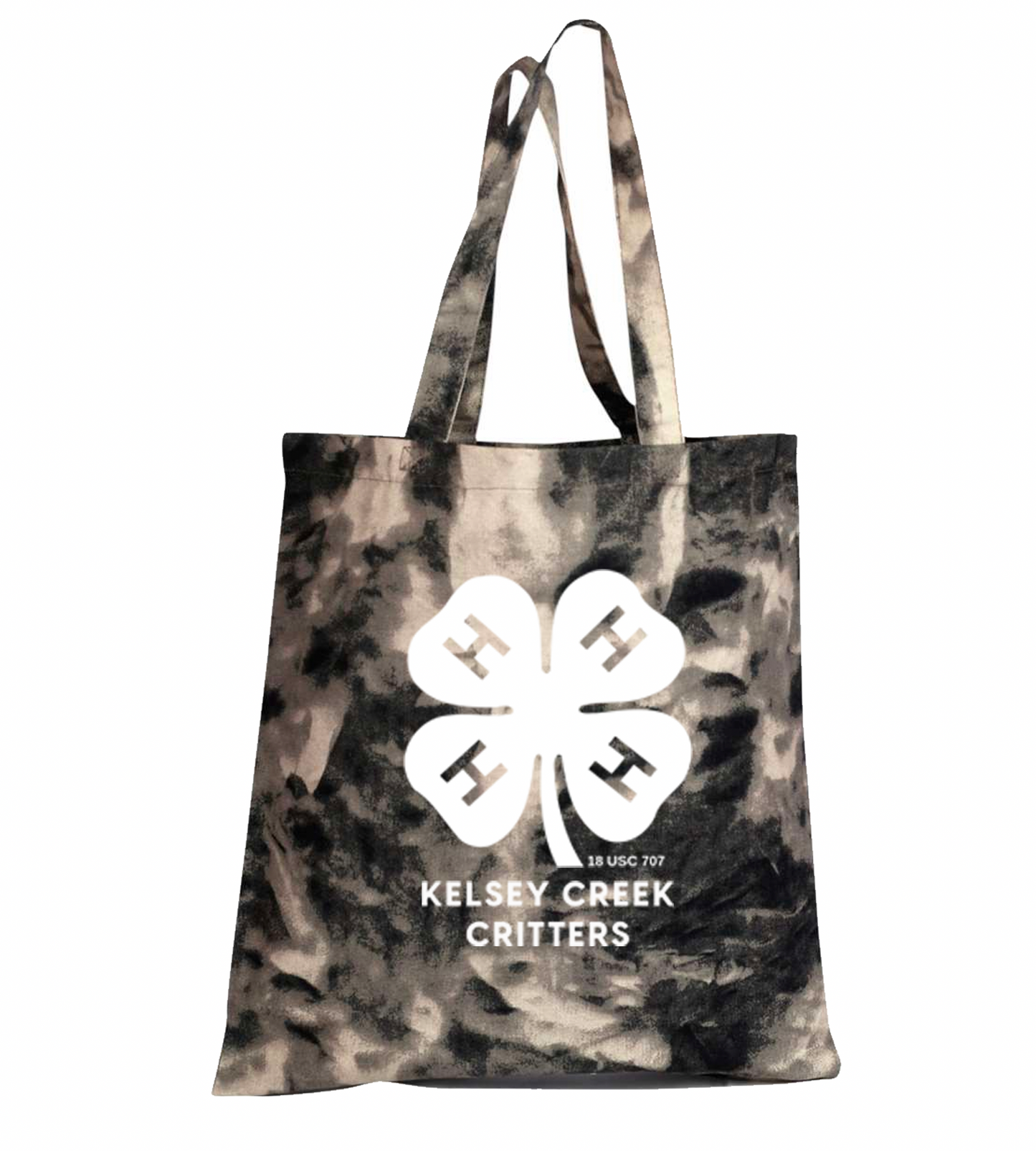 4-H Tie Dyed Tote | Custom Tote Bag