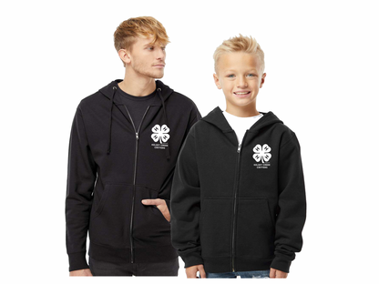 4H Full Zip Hoodies | Medium Fleece