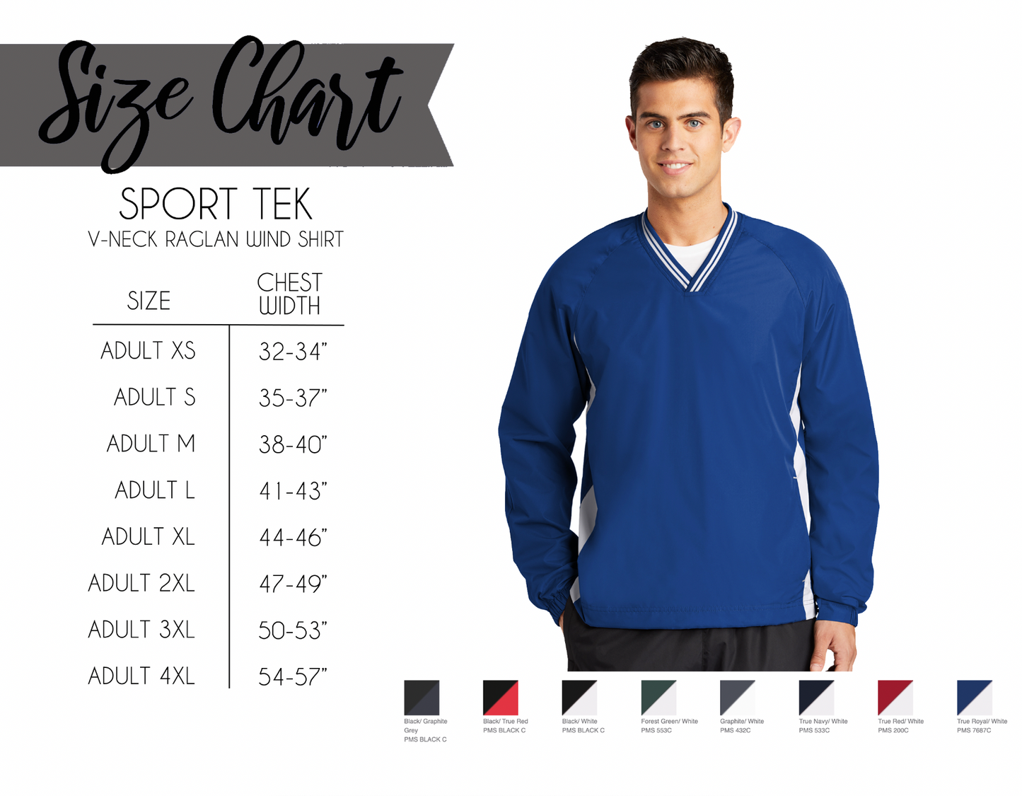 Mustangs Raglan Pullover Wind Shirt - Adult Only